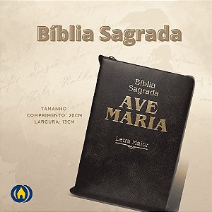 BIBLIA LETRA MAIOR ZIPER - MARRON