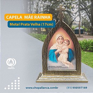 CAPELA MAE RAINHA METAL - OV 17 cm