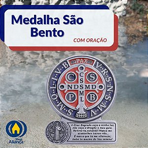 Medalha de S. Bento c/Oracao P/V