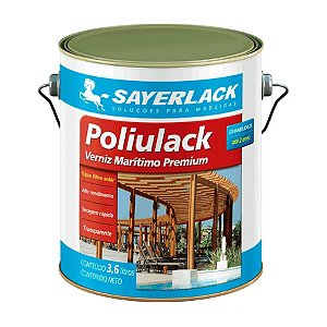 Verniz Poliulack Transparente Acetinado 3,6L