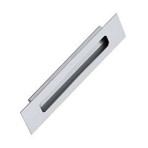 Puxador de Embutir Concha IL-160 Inox Aço Escovado 300mm