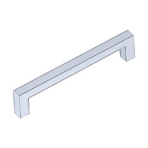 Puxador Alça IL080 Zamac Cromado 448mm