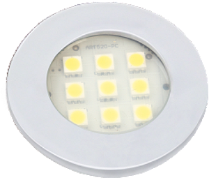 Luminaria Circular 46mm 9 Leds Branca E311B 3000K Bivolt