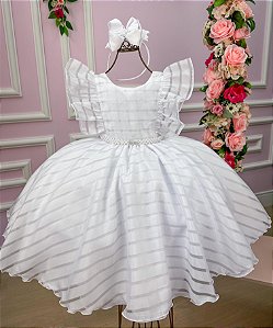 Vestido Princesa Belli Borboletas Rosa Bebe - Petecolá kids