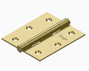 Dobradiça HAGA Pesada 3 1/2 x 3" Pino Chato S/Anel -5678 und