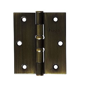 Dobradiça HAGA Pesada  3 1/2 x 3" Pino Chato C/Anel 5688 und