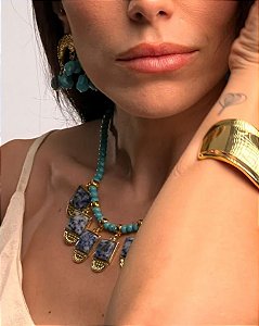 Colar Boho Turquesa