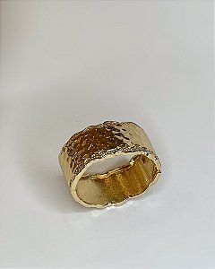 Bracelete Martelado Orgânico Gold