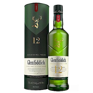 Whisky Glenfiddich 12 Anos Single Malt Scotch 750ml c/ Caixa
