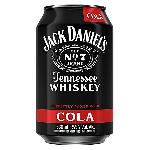 Jack e Cola Jack Daniel's Old 7 Pronto para Beber Lata 330ml