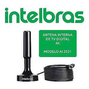 Antena de TV Interna Intelbras UHF/HDTV AI 2031