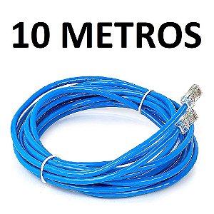 Cabo De Rede Internet Lan Rj45 Cat5 Montado 10 Metros Altomex