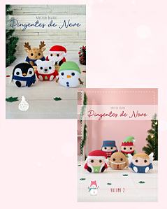 COMBO - Apostila digital Pingentes de Neve Volume 1 e 2