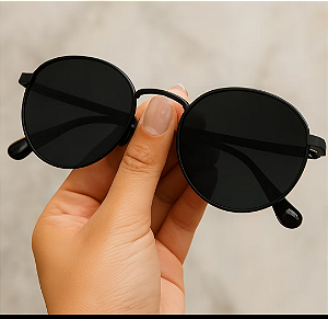 Óculos redondo preto