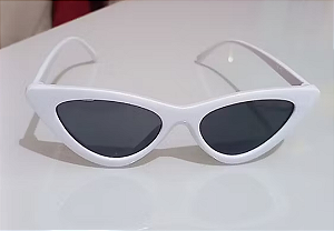 Óculos gatinho branco