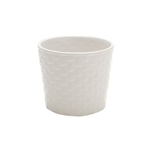 Vaso de Cerâmica Drawn Square  Básico Branco