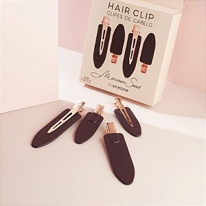 Hair Clip Mariana Saad - Clipes de Cabelo Marsala