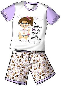 Pijama Infantil A Melhor Filha do Mundo é a Minha