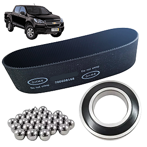 Kit Rolamento e Correia e Esferas Caixa Direção Elétrica Chevrolet S10 2017 a 2021 62102RSC3 / 261553067