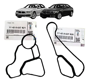 Junta Suporte Filtro Óleo Bmw 120i 2013 em diante / 125i 2012 em diante / 220i 2016 a 2018 / 225i 2015 a 2016 / 320i 2013 em diante / 328i 2013 em diante / 420i 2014 a 2016 / 428i 2014 a 2016 / 528i 2013 a 2016 / X1 2013 a 2018 11428637821 / 11428637820