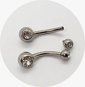 Piercing Umbigo zircônia-Titânio