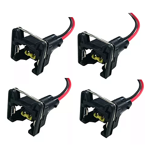 4x Conector Chicote Bico Injetor/sensor Temperatura 2 Fios