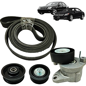 Kit Correia E Polia Tensora Mercedes C230 2006 A 2010 Cl550
