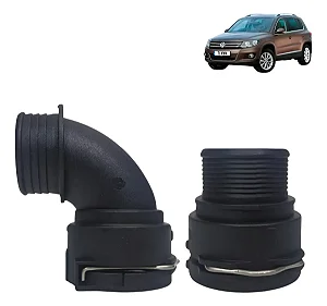 Par Tubo Conexão Mangueira Bomba Agua Tiguan 2.0 Tsi Jetta
