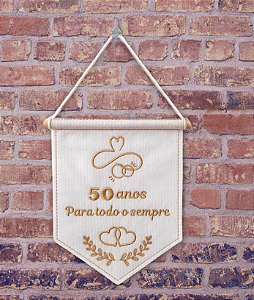 Flâmula Bodas de Ouro 50 anos Para todo o Sempre