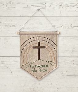 Flâmula Ele ressuscitou Feliz Páscoa