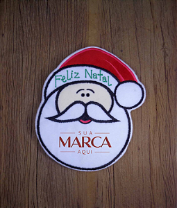 Personalizado - Enfeite de Natal Papai Noel Feliz Natal