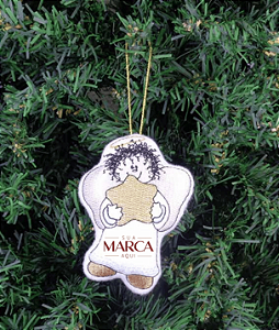Personalizado - Enfeite de Natal anjo com estrela