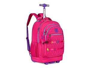 Juvenil Mochila Com Rodas Rebecca Bonbon Rb24538 Pink