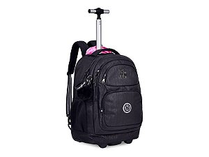 Juvenil Mochila Com Rodas Rebecca Bonbon Rb24530 Preto