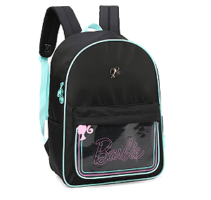 Juvenil Mochila De Costas Luxcel Ms46802Bb Barbie Preta