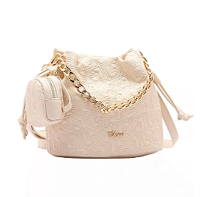 Bolsa Bucket Bag Chenson 3485105 Nude