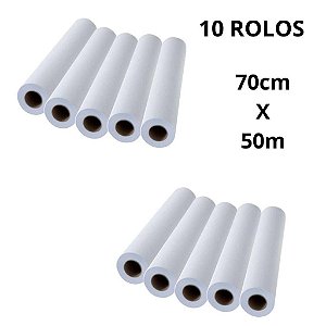 Kit 10 Lençol Descartável Papel Hospitalar Maca 70x50 com 10 Rolos