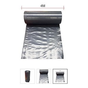 Bobina Lona Plástica Preta 4x50 5kg Construção Pintura Obra