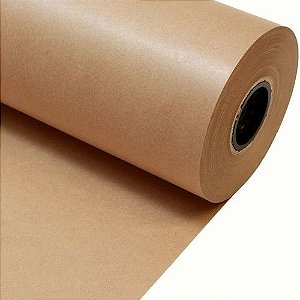 Papel Pardo Kraft Bobina 40cm 5 Kg 80g Embalagem Aprox 200m