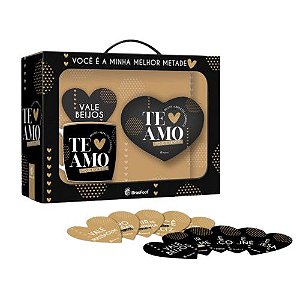 Jogo Caneca Com Almofada Coração e Cards Frases - BrasFoot
