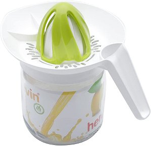 Espremedor De Frutas Com Recipiente Em Vidro 425ml - Herevin