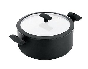 Panela Caçarola Alumínio Revestimento Cerâmica  Soft Touch 20cm - Hercules