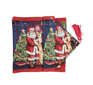 Caminho de Mesa Gobelin Trilho de Mesa Papai Noel 33cmx180cm