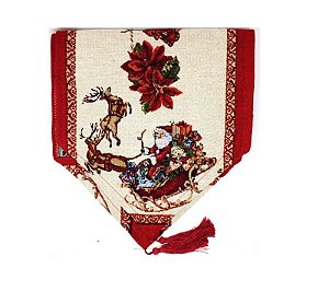 Caminho Mesa Gobelin Trilho Mesa Natalino Luxo 33cm x180cm