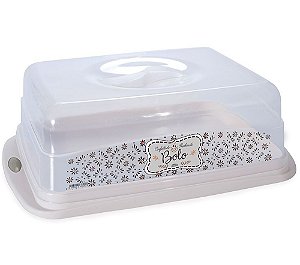 Boleira Retangular Decorada 37x25cm - Plasútil
