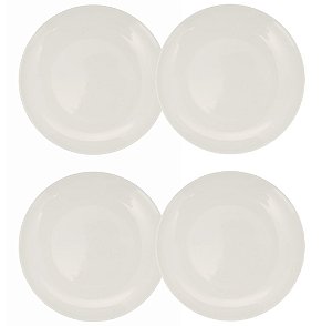 Jogo Prato de Jantar Melamine Plaza 28cm 4 Unidades - Yangzi