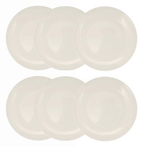Jogo Prato de Jantar Melamine Plaza 28cm 6 Unidades - Yangzi