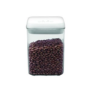 Pote Hermético Quadrado Lock Vácuo Acrílico Premium 1,7 Litros - Yazi