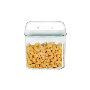 Pote Hermético Quadrado Lock Vácuo Acrílico Premium 1Litro - Yazi