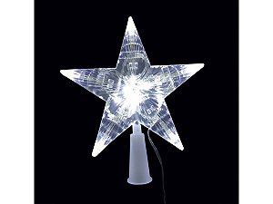 Ponteira Estrela Led 10 Lâmpadas Brancas 17cm 220v - Magizi